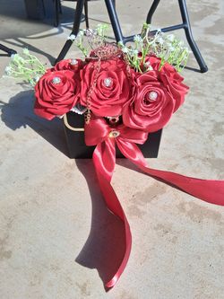 Ribbon flowers