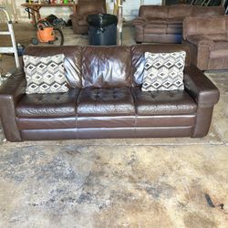 Leather Couch 
