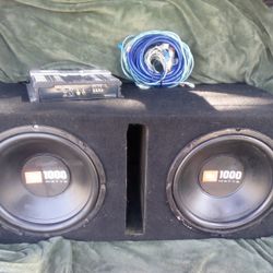 Used Speakers And Amp Package With All Wirings JBL Speakers And Kenwood Amplifier Both In Working Condition Speakers Both Play Amplifier  Wrks