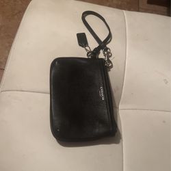 Coach New York Leather Wallet Black  Wristlet Good Condition Good 👍🏻 