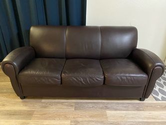 Dark brown couch