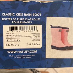 Girl Pink Rain Boots 