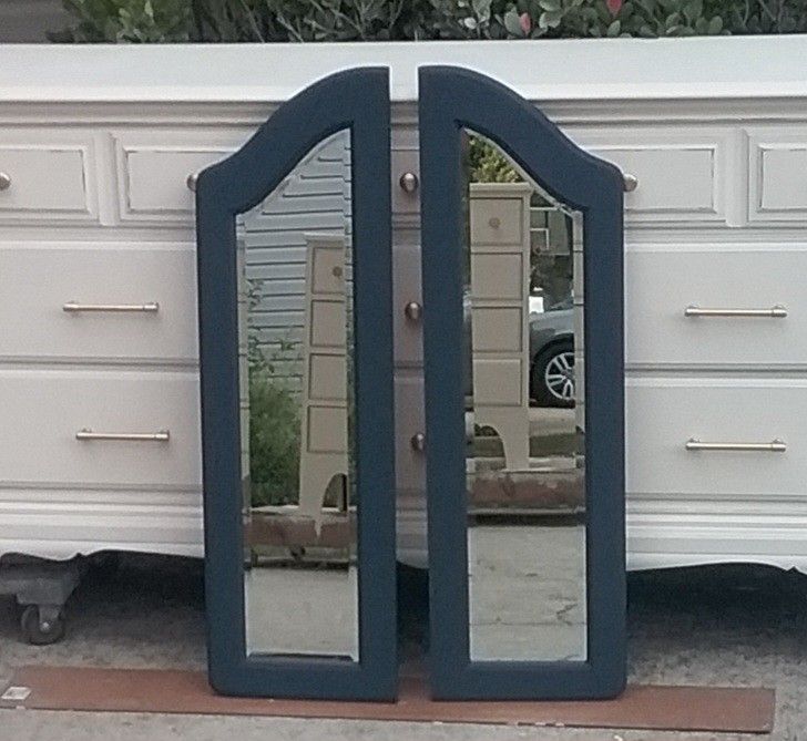Beautiful Matching Mahogany Mirrors