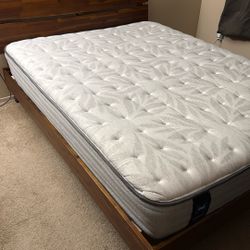 Queen Size Bed Frame And Mattress FREE!