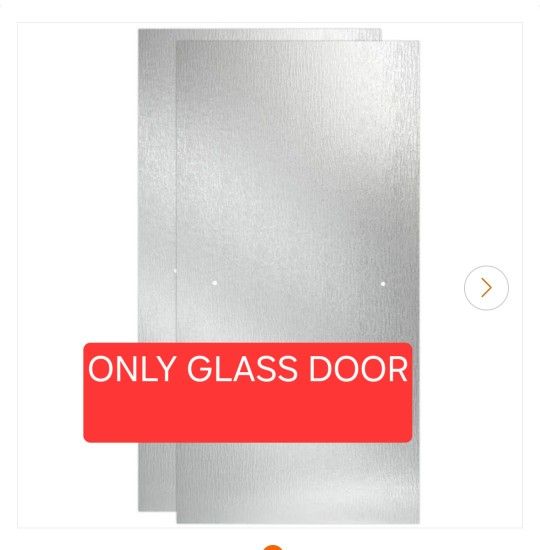 ✨️ Delta Shower Door Glass Panels W5507 in Rain (For 50-60 in. Doors
29-3/4 in. x 67-3/4 in. x 1/4 in. (6 mm) Frameless Sliding whs $160