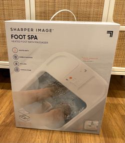 Sharper Image Spahaven Spa With Massage Rollers Heated 1 -Speed Foot Bath (White)