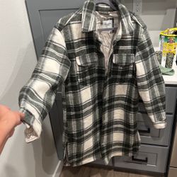 Abercrombie Flannel Knee Length Peacoat 