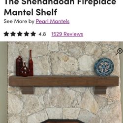 5 Foot Wood Mantel 