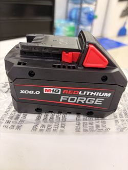 New  Milwaukee M18 RedLithium Forge XC8.0 Battery