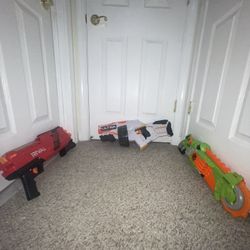 Three Og Nerf Guns