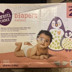 Parents Choice Stage 2 Diapers 160 Count 
