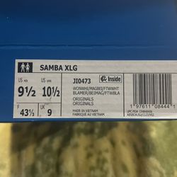 selling samba xlg size 9.5 cream color