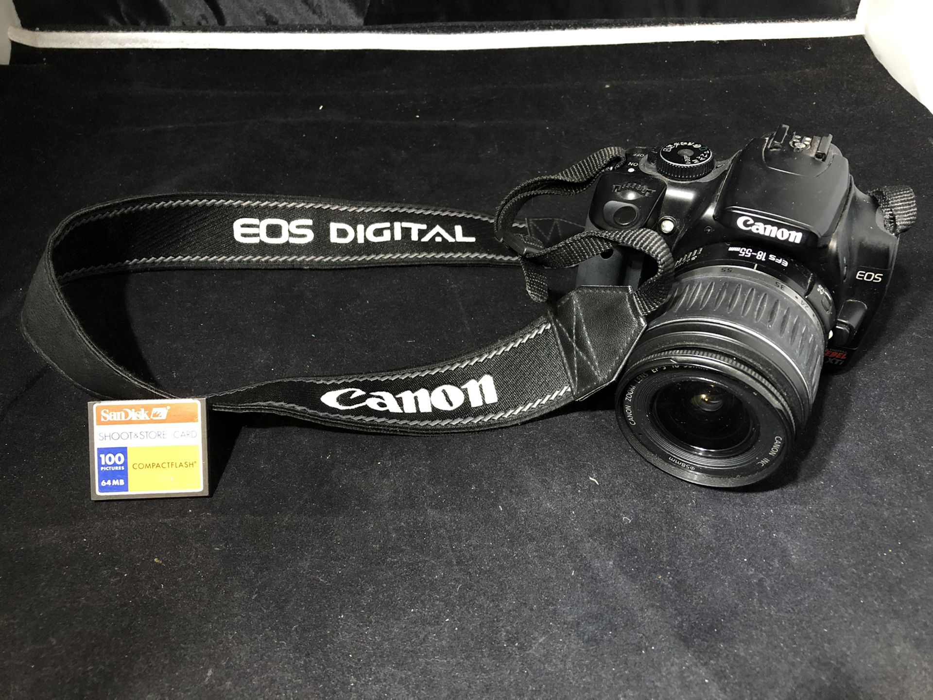 Canon EOS Digital Rebel XTi Digital Camera w/ Len EF-S 18-55mm 1:35-5.6 II NO BATTERY