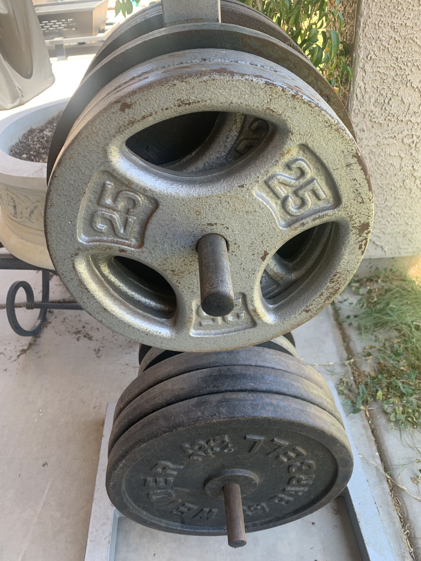 One Inch Free Weights 500 Lbs
