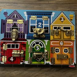 Kids Sensory Latch Board $10