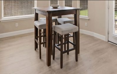 Pub-style tall dining table