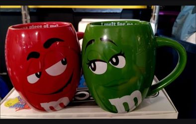 M&M's Character Ceramic Mugs Set of 2