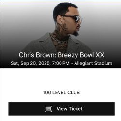 Chris Brown Vegas Tickets x2