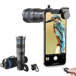 APEXEL High Power 28x HD Phone Telephoto Lens with Remote Shutter Works with iPhone X/XR Samsung Pixel Android Any Smartphones