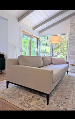 Modern Light Beige Upholstered Sofa