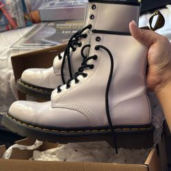 Dr. Martens 1460 Women's Patent Leather Lace Up Boots 