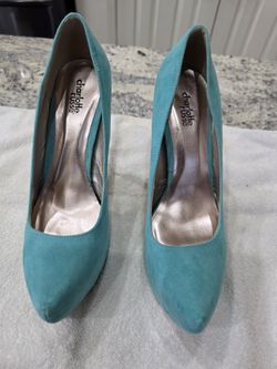 Teal High Heels