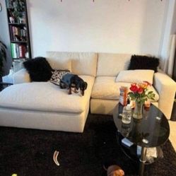 100" Feather Cloud Sectional Sofa Couch