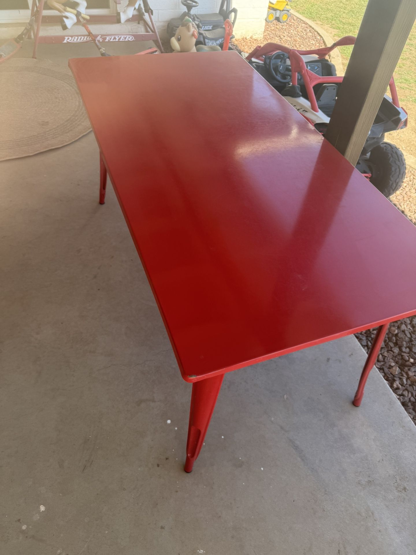 Red Dining Table