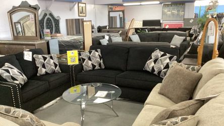 Black Sofa Loveseat