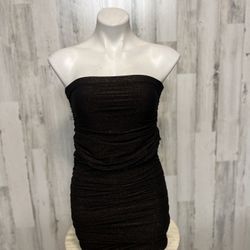 Brown And Gold Dress 