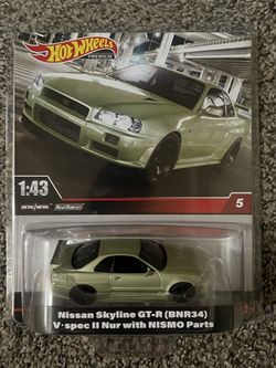 Nissan Skyline GT-R BNR34 V spec w/ NISMO Parts * 2024 Hot Wheels 1:43 Scale Series