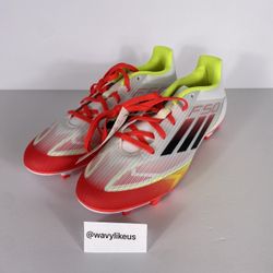 ADIDAS F50 Club FG/MG Soccer Cleats Turbo Solar Men Size 9 [IE1243]