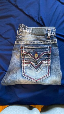 True luck jeans white and red design 34x30 slim