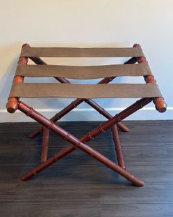 BOMBAY Co. Vintage Faux Bamboo Luggage Rack / Butler's Tray Table