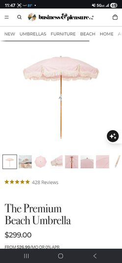 Outdoor stripe umbrella