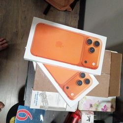 Two Brand New SEALED IPHONE 17 PRO MAX (IN COSMIC ORANGE) BOTH  AT&T PHONES