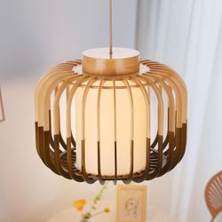 Arturesthome Wood Pendant Light Ceiling Chandelier