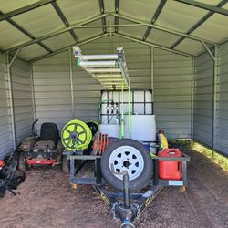 Pressure washing and soft wash trailer