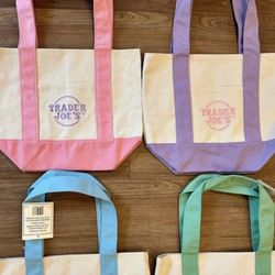 All four mini Trader’s Joes Totes