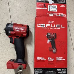 Milwaukee M18 FUEL GEN-3 18V Lithium-Ion Brushless Cordless 3/8 in. Compact Impact Wrench with Friction Ring (Tool-Only)