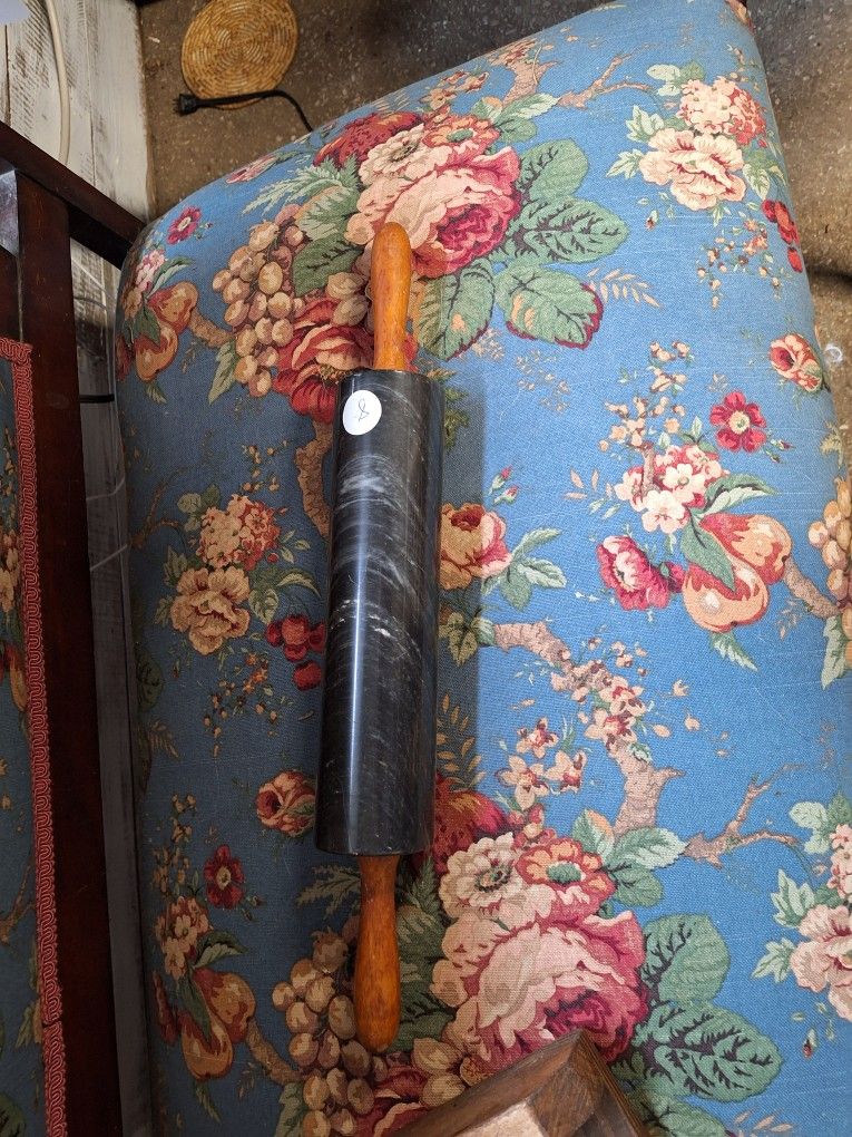 Black Marble Rolling Pin