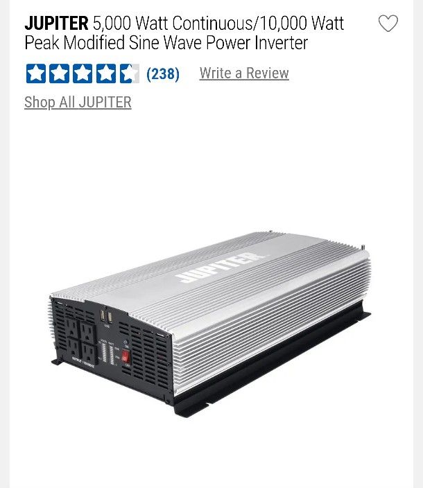 5000 Watt Jupiter Inverter New 