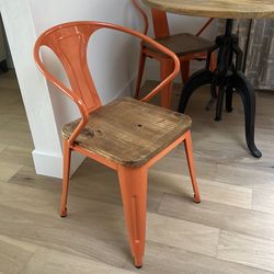 Orange Dining Chairs (3)