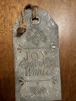 Christmas - Joy Tag Hanging Sign