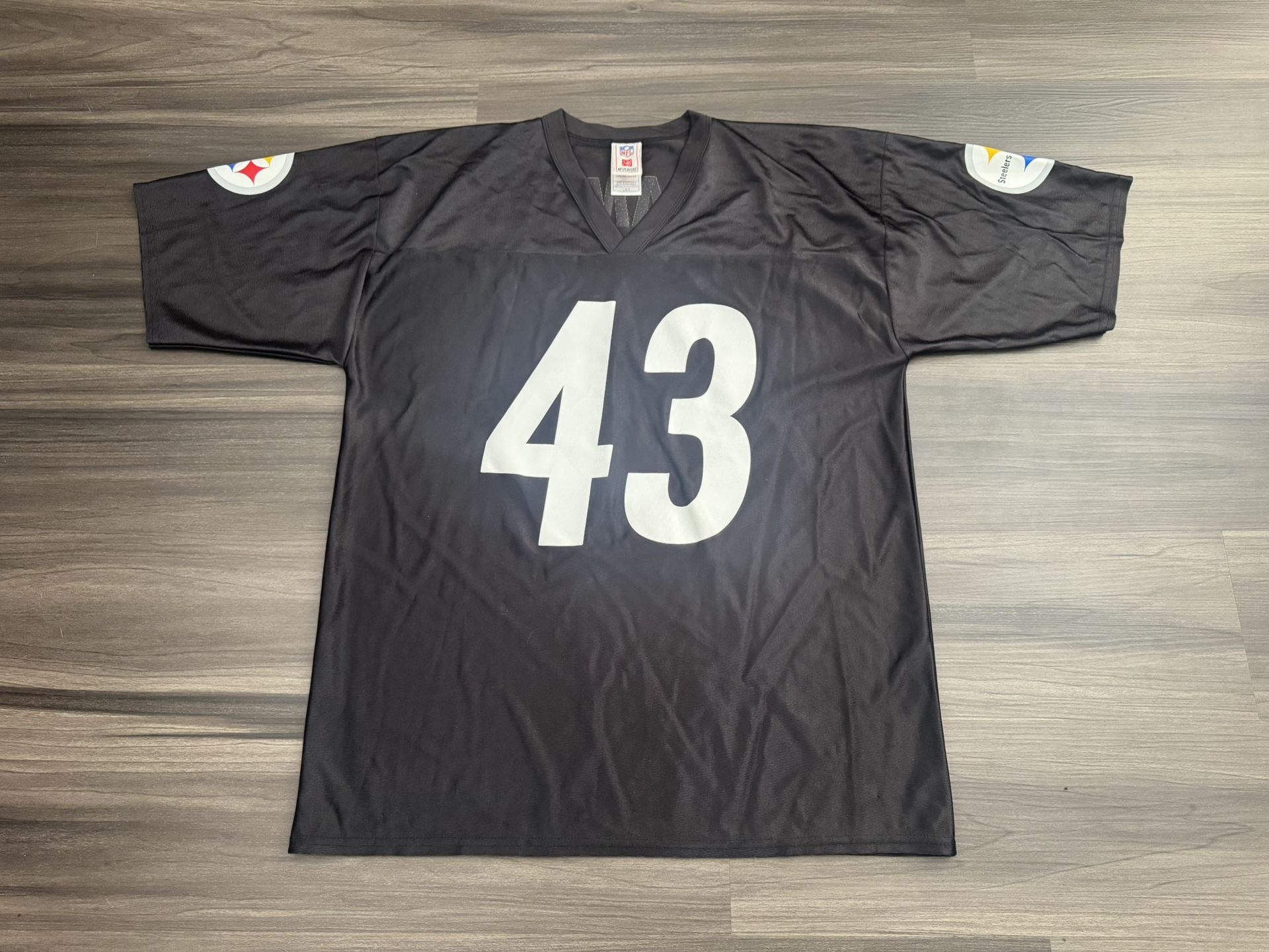 Vintage Pittsburgh Steelers Troy Polamalu #43 NFL Players Home Jersey Men’s L