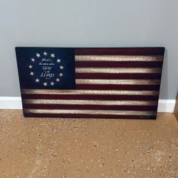 American Flag Wood 
