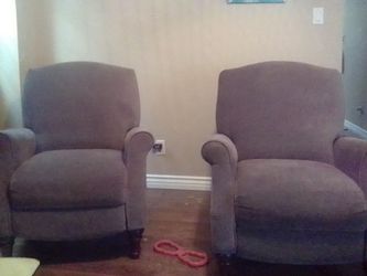 Grey recliner chair