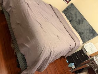 Gray Full Size Bed & Mattress