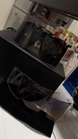 Versace Medusa Icon Shield Sunglasses 