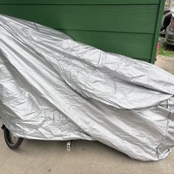 Silver Bike Cover